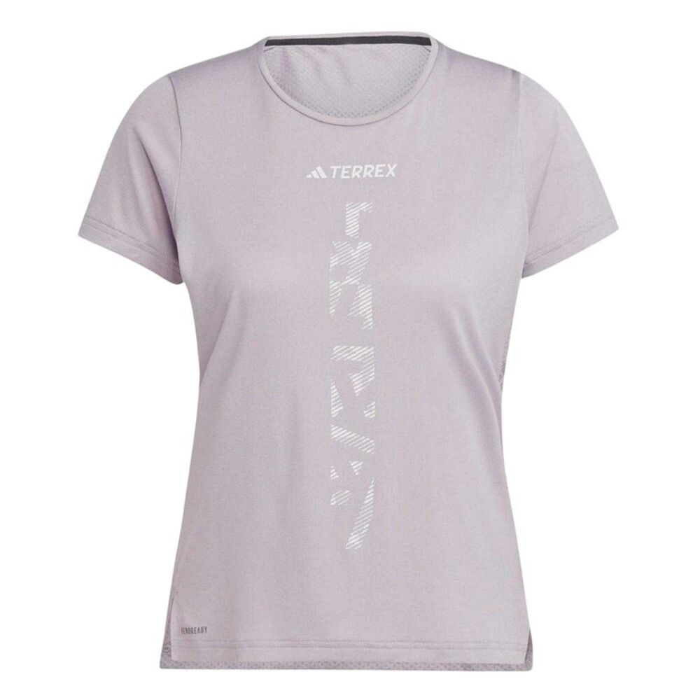 Adidas Womens/Ladies Terrex Agravic Trail Regular T-Shirt / Preloved Fig - Picture 1 of 4